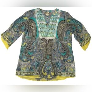 Anthropologie Fig & Flower Top Size M